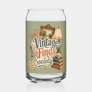 Vintage vondsten Cottagecore schatten Groen Blikvorm Glas