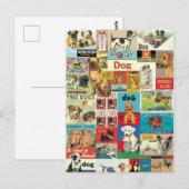 Vintage voor collage chiens briefkaart (Voorkant / Achterkant)