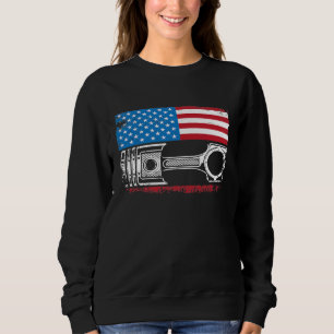 Vintage voor de automatische Amerikaanse vlag voor Trui