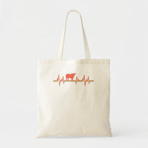 Vintage voor de Schotse hartslag van kabeljauw Run Tote Bag