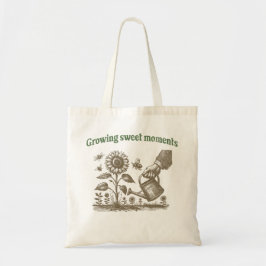 Vintage voor de tuinier die zoete momenten laat gr tote bag