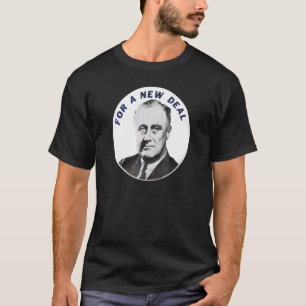 Vintage voor een nieuwe deal FDR Franklin Delano R T-shirt