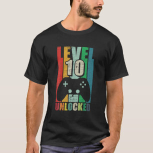 Vintage voor games 10e verjaardag gift 10 jaar oud t-shirt