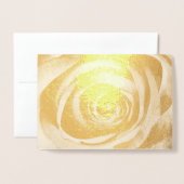 Vintage voor goudbloem Roos Folie Kaarten (Voorkant met envelop)