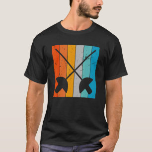 Vintage voor het omheinen van Sabers Retro T-shirt