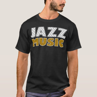vintage voor jazzmuziek t-shirt
