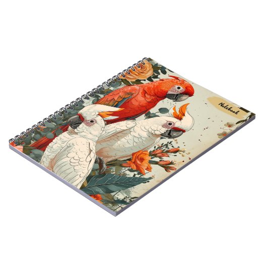 Vintage voor kaketoes notitieboek (Linkerzijde)