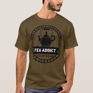 Vintage voor tea Addict Retro T-shirt