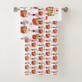 Vintage voor Valentijnse handdoeksets Bad Handdoek (Insitu)