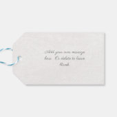 Vintage voor weddenschappen cadeaulabel (Achterkant Horizontaal)