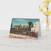 Vintage VoortbewegingsWenskaart Kaart (Gele Bloem)