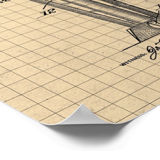 Vintage Voorwaardencontainer Poster (Hoek)