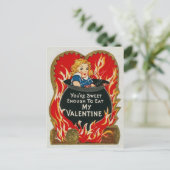 Vintage Vore Valentijnsdag Briefkaart (Staand voorkant)