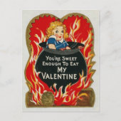 Vintage Vore Valentijnsdag Briefkaart (Voorkant)