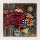 Vintage Vos Detective Legpuzzel (Horizontaal)