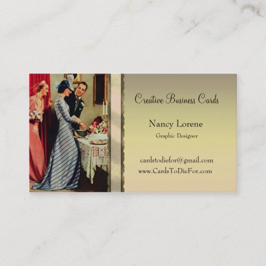 Vintage Vows - Piemonte - 1935 Visitekaartje (Voorkant)