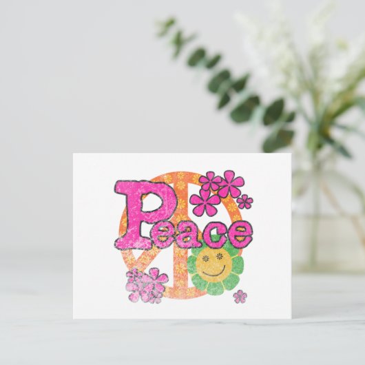 Vintage Vrede Briefkaart (Staand voorkant)