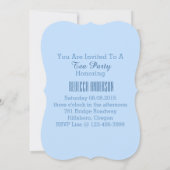 vintage vrijgezellenfeest " blauwe parijs eiffelto kaart (Achterkant)