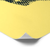 Vintage Vrijheid Stijl 1972  Poster (Hoek)