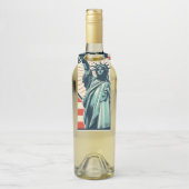 Vintage, Vrijheidsbeeld Flessenhanger (Op fles)