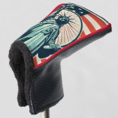 Vintage, Vrijheidsbeeld Golfheadcover (3/4 voorkant)