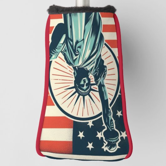 Vintage, Vrijheidsbeeld Golfheadcover (Draai 90)