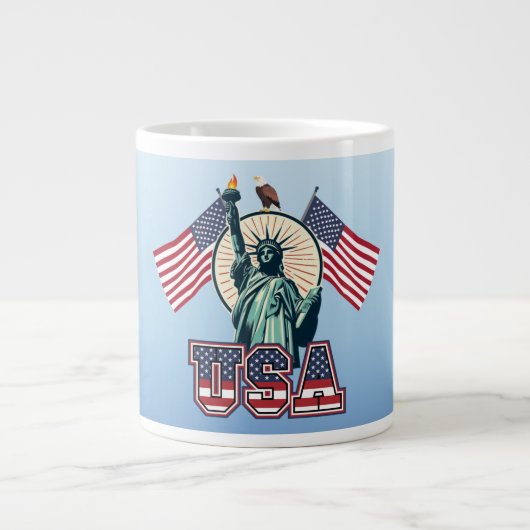 Vintage, Vrijheidsbeeld Grote Koffiekop (Voorkant)