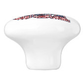 Vintage, Vrijheidsbeeld Keramische Knop (Zijkant)