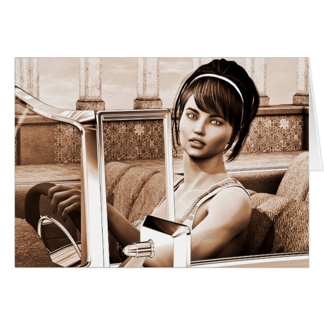 Vintage Vrouw (Voorkant Horizontaal)