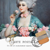 Vintage Vrouw Bloemen Haar Tissue Papier