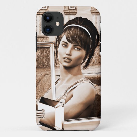 Vintage Vrouw Case-Mate iPhone Case (Achterkant)