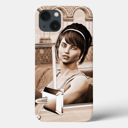 Vintage Vrouw Case-Mate iPhone Case (Achterkant)
