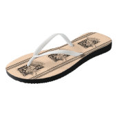 Vintage vrouw dansende teenslippers (Schuin)