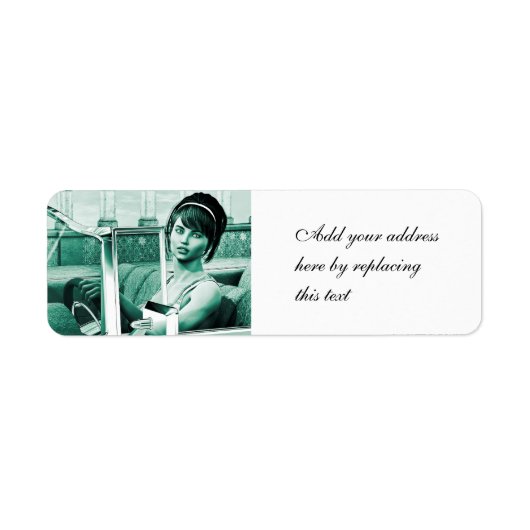 Vintage Vrouw Etiket (Voorkant)