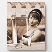 Vintage Vrouw Fotoplaat (Voorkant)