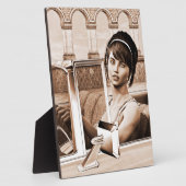 Vintage Vrouw Fotoplaat (Zijkant)