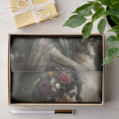 Vintage Vrouw Hond Portret Decoupage Tissuepapier (Geschenk)