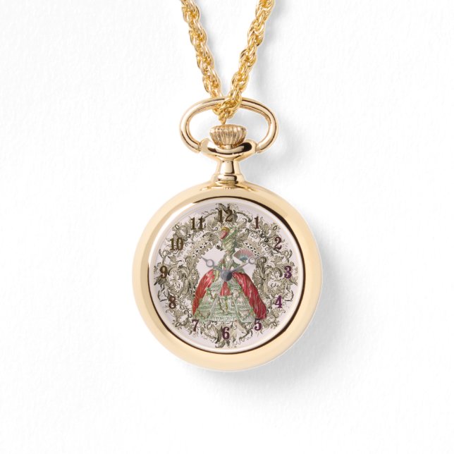 Vintage Vrouw Horloge (Voorkant)