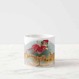 Vintage vrouw in champagneglas poster: 1900s Bar Espresso Kop