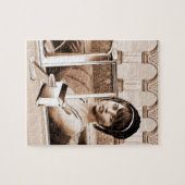 Vintage Vrouw Legpuzzel (Horizontaal)