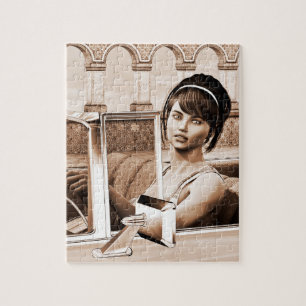 Vintage Vrouw Legpuzzel