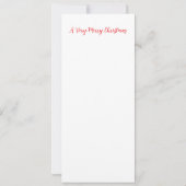 Vintage vrouw met kerstboomhoed Kerstkaart Kaart (Achterkant)