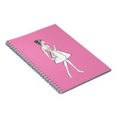 Vintage vrouw mode notitieboek (Rechterzijde)