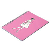 Vintage vrouw mode notitieboek (Linkerzijde)