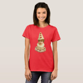 Vintage vrouw Pierrot T-shirt (Voorkant volledig)