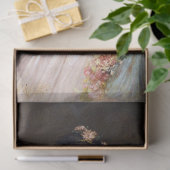 Vintage Vrouw Roze Jurk Decoupage Tissuepapier (Geschenk)