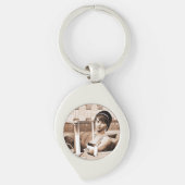Vintage Vrouw Sleutelhanger (Voorkant)