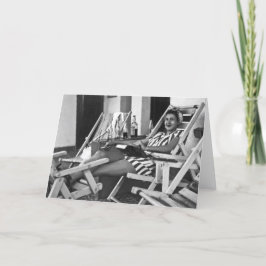 Vintage vrouw - tante Mary Kaart