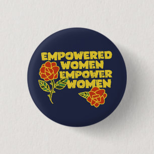 Vintage Vrouwen Die Machtig Zijn Machtigen Vrouwen Ronde Button 3,2 Cm