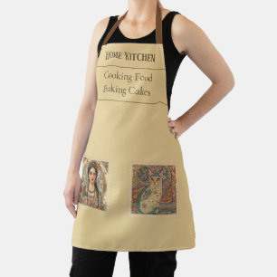 Vintage, Vrouwen en Kat, Oud-Griekense Stijl Schor Schort